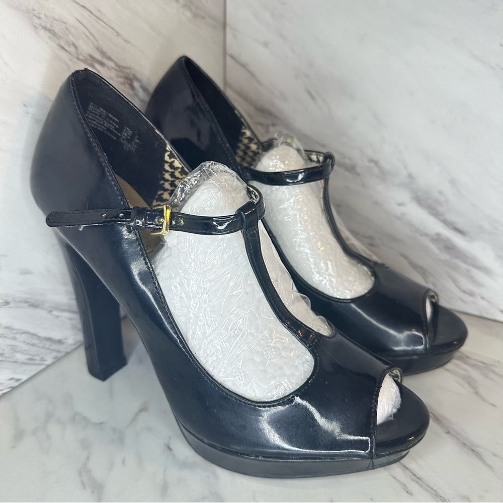 Christian Siriano Strappy Block Heels - Open Toe - Size 7